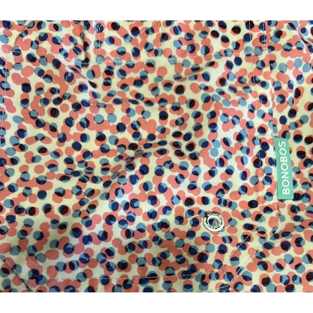 Bonobos Swim Trunks Shorts‎ Pink Blue Polka Dots Mesh Lined 7